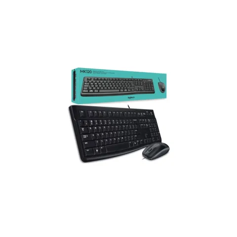 Logitech MK120 USB Wired Keyboard and Mouse Combo